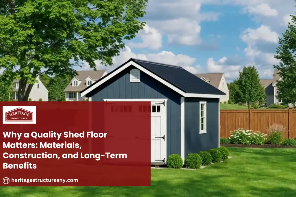 Why a Quality Shed Floor Matters: Materials, Construction, and Long-Term Benefits