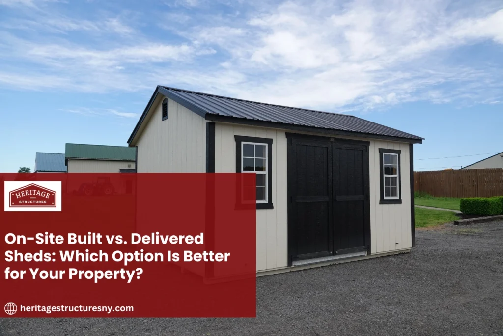 On-Site Built vs. Delivered Sheds: Which Option Is Better for Your Property?