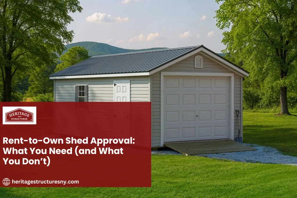 Rent to Own Shed Approval What You Need (and What You Don’t)