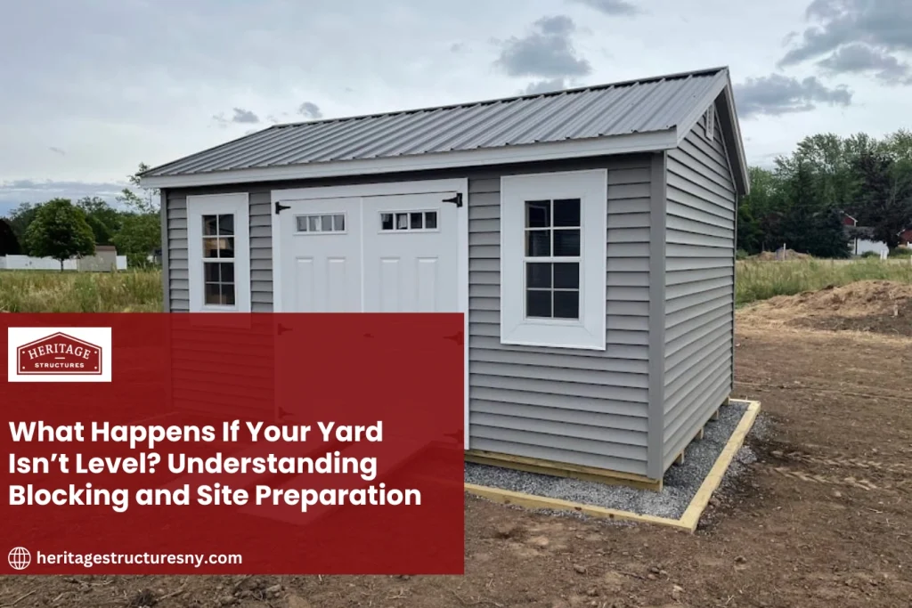 What Happens If Your Yard Isn’t Level? Understanding Blocking and Site Preparation